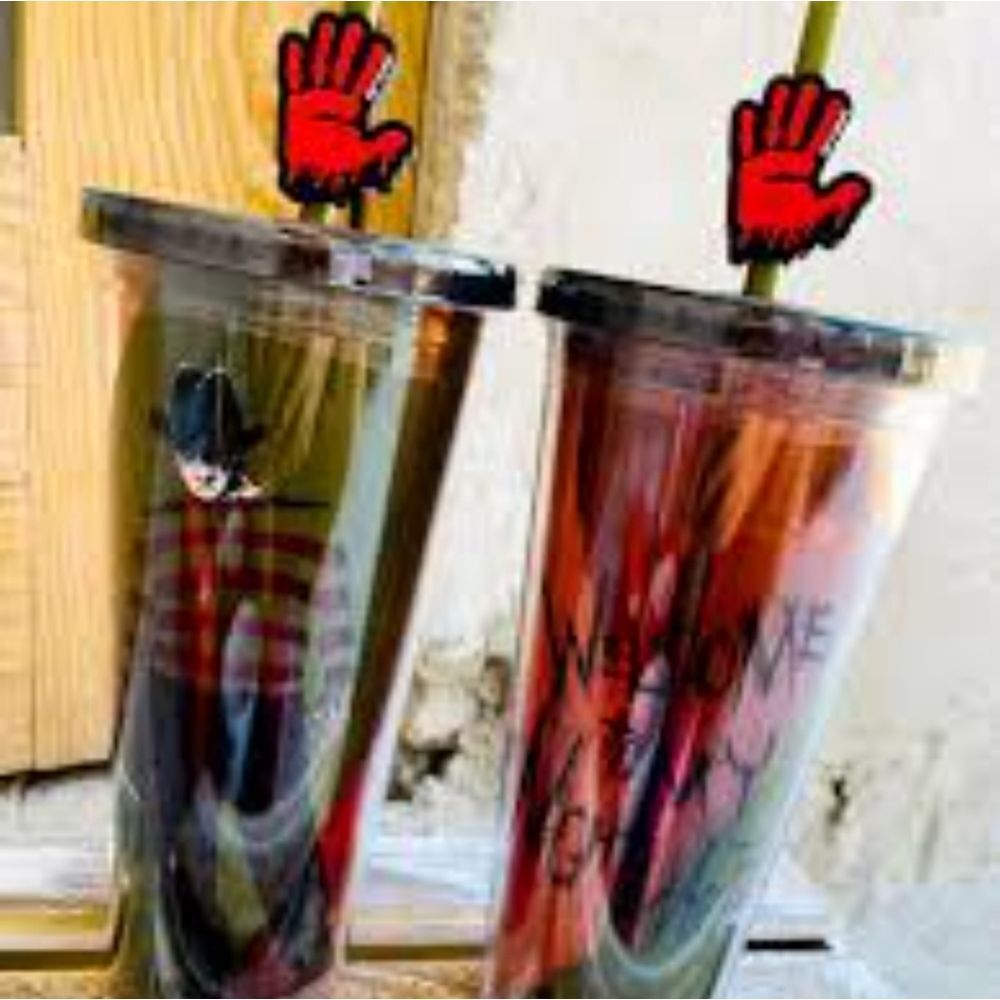 Silver Buffalo Nightmare On Elm Street Welcome To My‎ Nightmare Tumbler & Straw